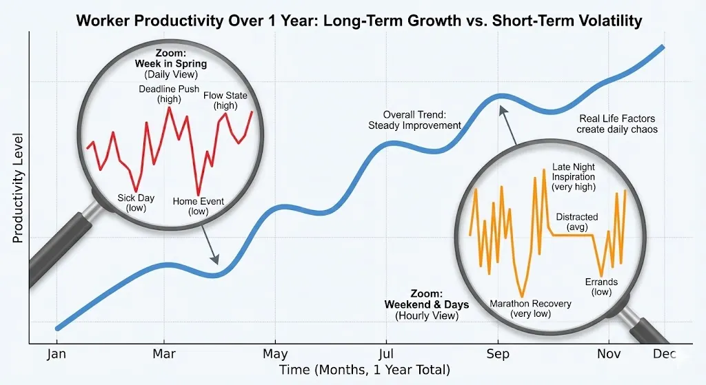 Productivity graph